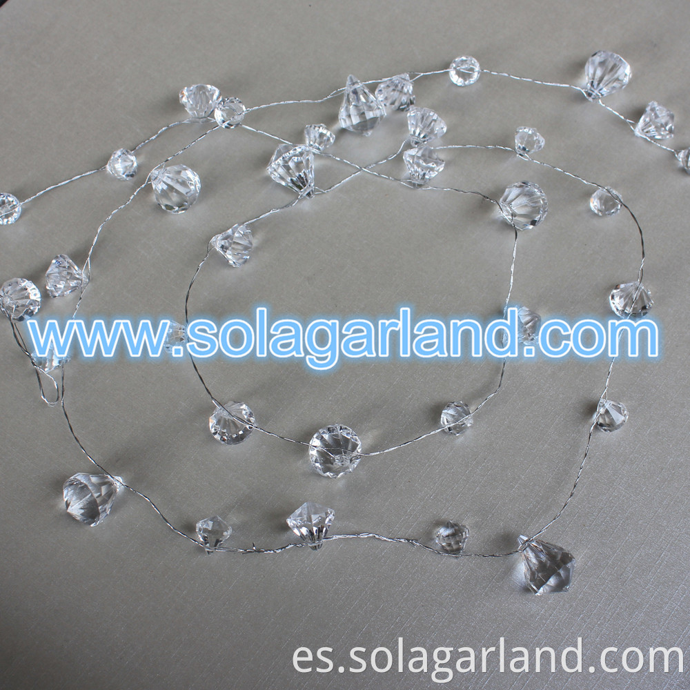 Crystal Diamond Bead Garland